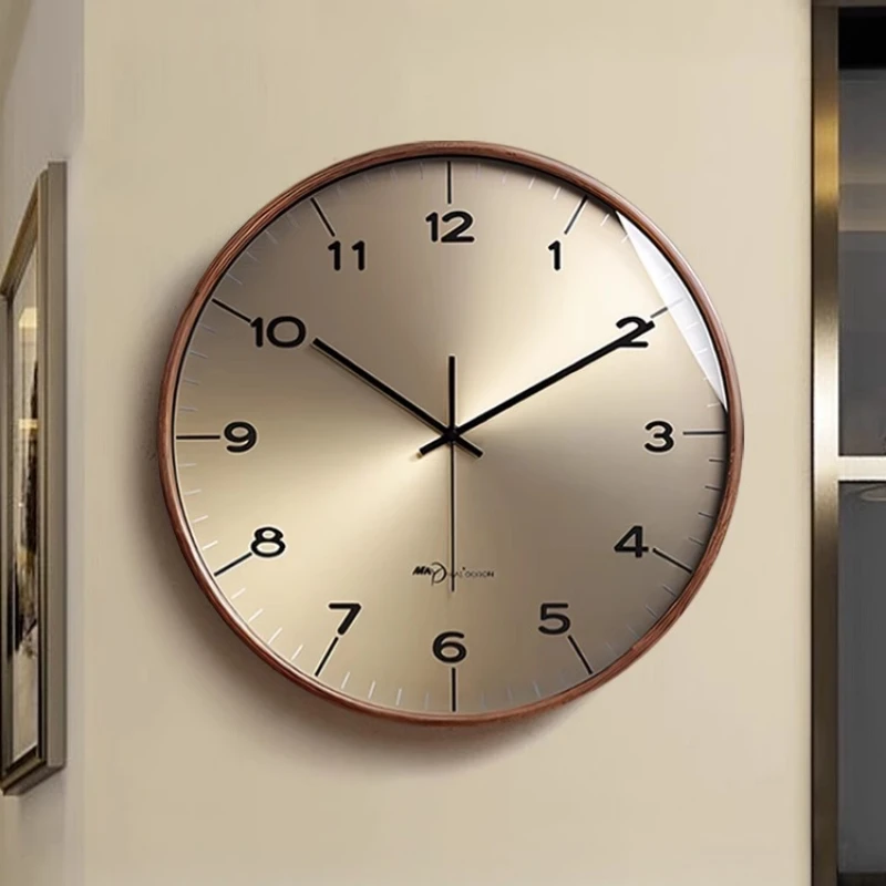 Relojes De Pared redondos De moda para dormitorios, dormitorios chinos minimalistas, relojes De Pared estéticos, Reloj De Pared moderno para interiores, decoración del hogar