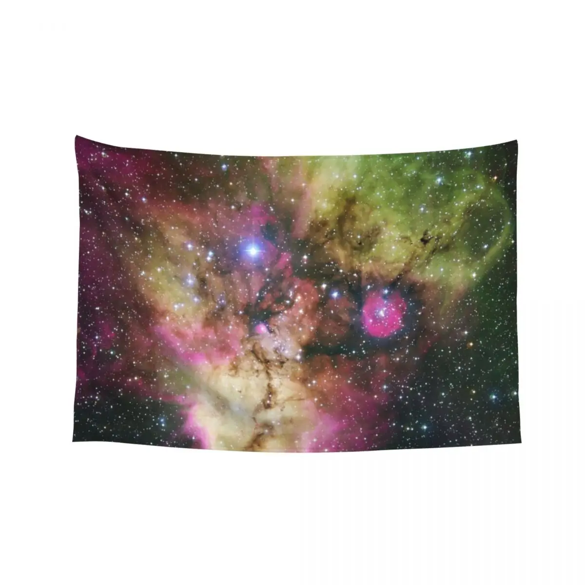 

Skull and Crossbones nebula NGC 2467 and surroundings purple and green stars ESO Space Telescope Picture HD HIGH QUALIT Tapestry