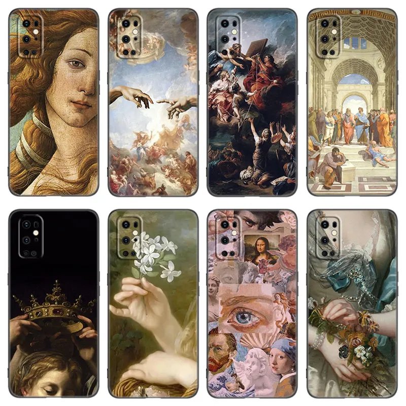 Renaissance Art Painting Phone Case For OnePlus 7 7T 8 9 10 Pro 8T 9RT 10T 10R ACE Nord 2T CE2 Lite N10 N100 N20 N200 5G Cover