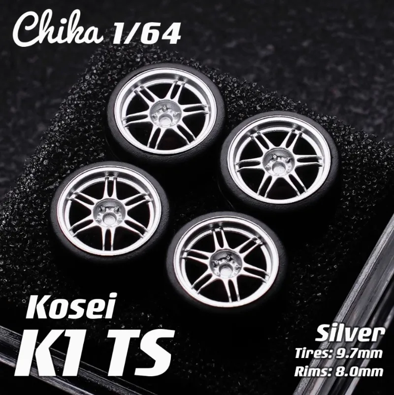 Chika 1/64 Enkei RCT4/ NT03m/Kosei K1 TS 자동차 모델 수정 된 휠 허브 8.9/9.7mm 1:64 정적 모델 자동차 수지에 적합