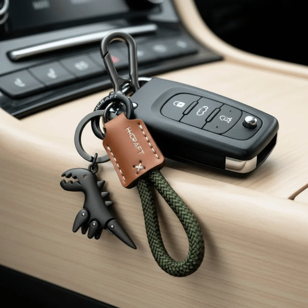 لطيف الكرتون ديناصور المفاتيح الجلود الحيوانات الجلود حبل سيارة المفاتيح سيارة كيرينغ سبيكة ديناصور قلادة حقيبة حلية