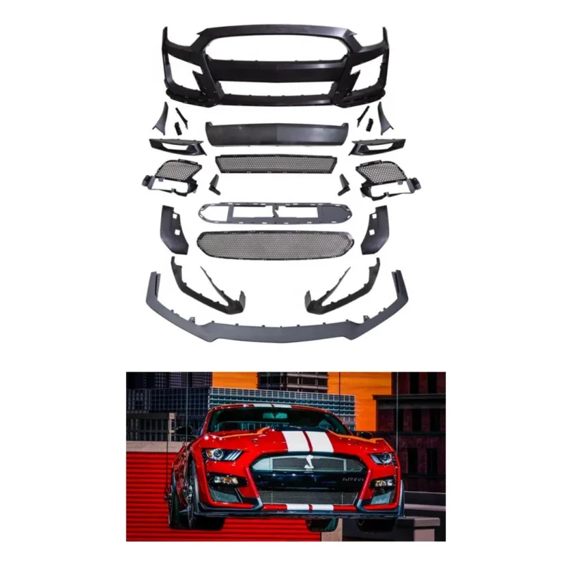 Neuankömmling Shelby GT500 Body Kit für Ford Mustang 2018-2021 Upgrade GT500 Car Bumper Body Kit