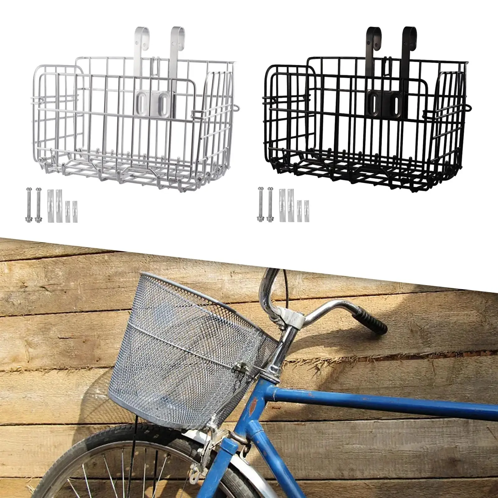 

Bike Front Cargo Basket Bike Wire Basket Mountain Road Bike Accessories
