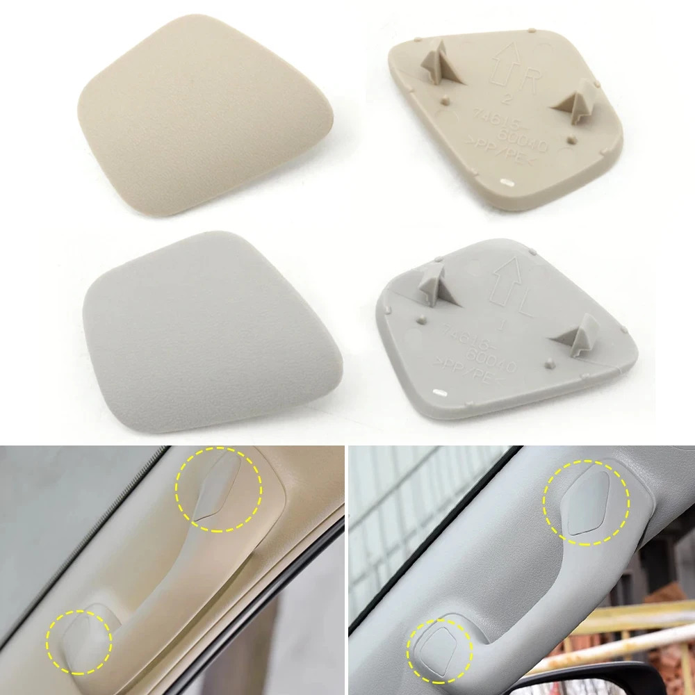 

Front Door Assist Grip Armrest Screw Plug Cover Car Inner Roof A-pillar Grab Handle Cap For Toyota Land Cruiser Prado LC150