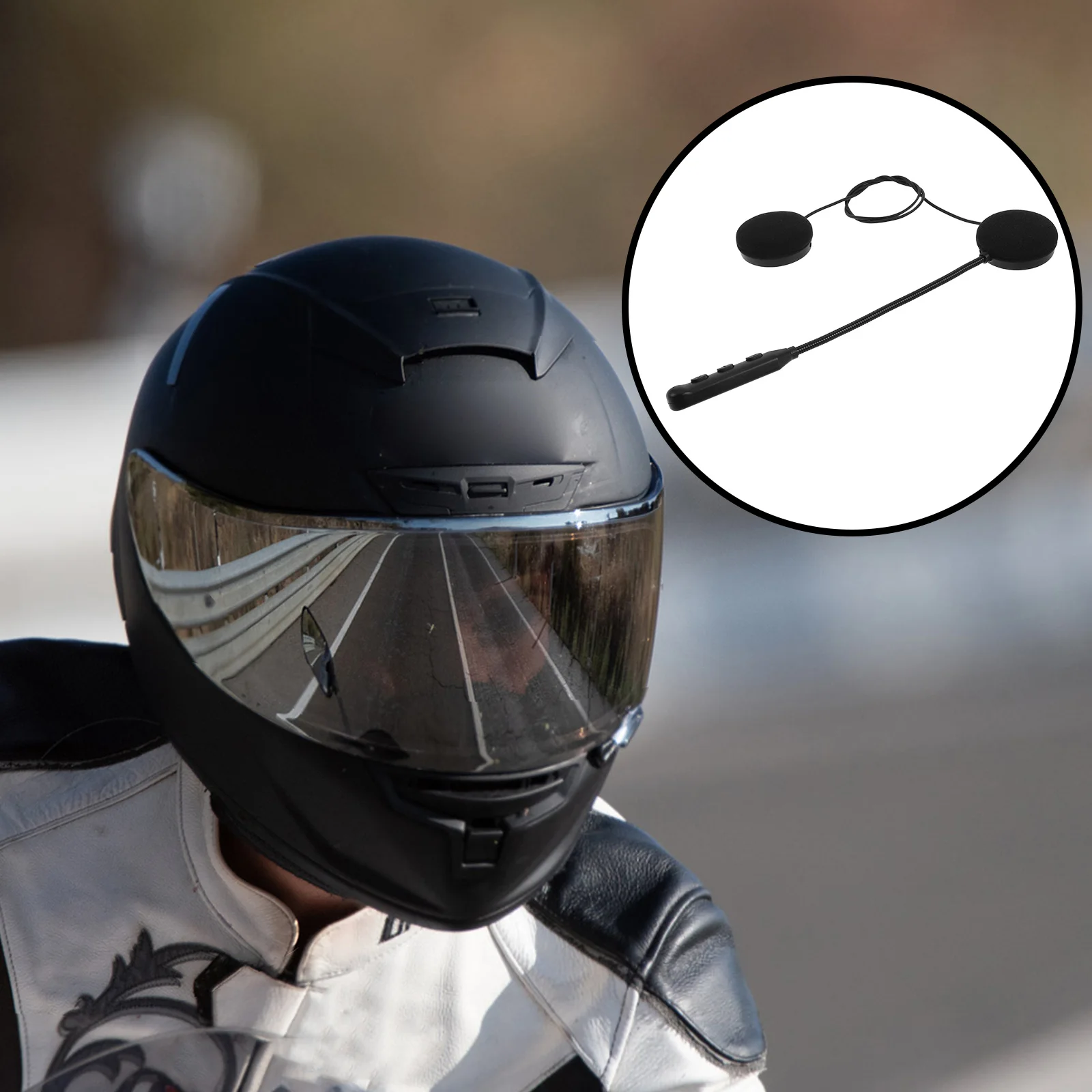 

Wireless Motorcycle Headset Clear Audio Communication With Microphone For Cycling Outdoor Adventure Rider