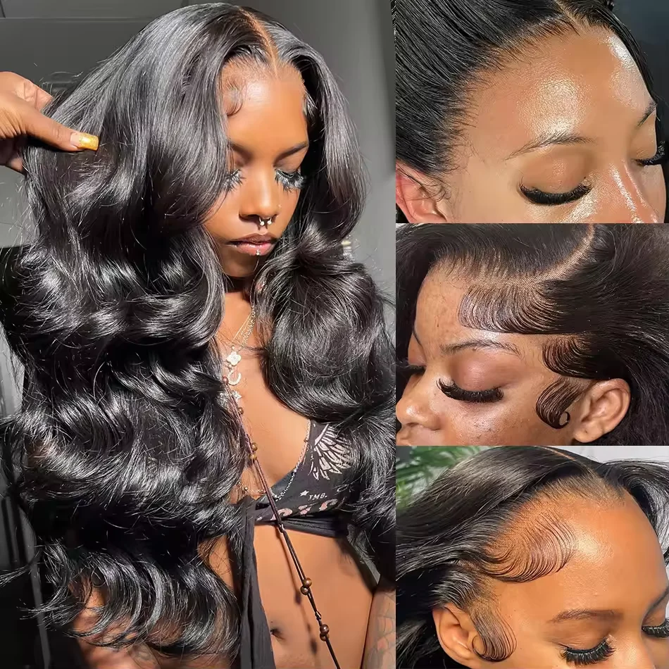 13x6 Onda Del Corpo HD Trasparente Anteriore Del Merletto Parrucche Dei Capelli Umani Per Le Donne Nere 30 42 Pollici 13x4 Veletta Frontale Parrucche Brasiliane Pre Plucke