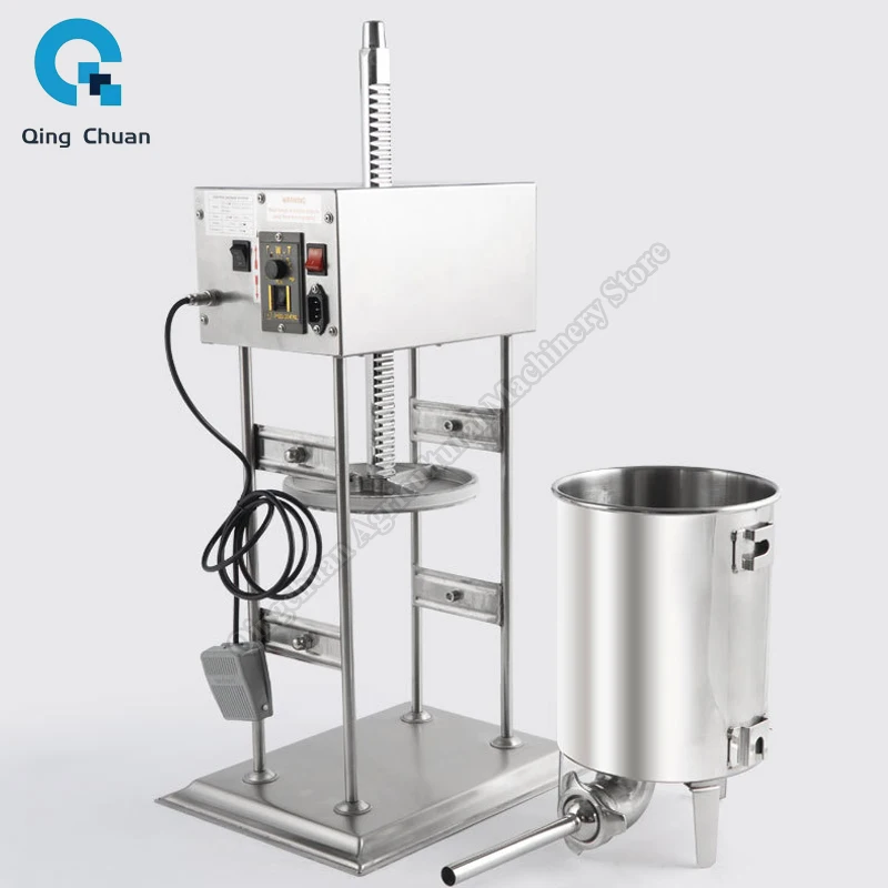 81 Sausage Stuffer Filling Machine Electric 10L15L Hot Dog Filler Stainless Steel Commercial Meat Stuffing Enema Machine