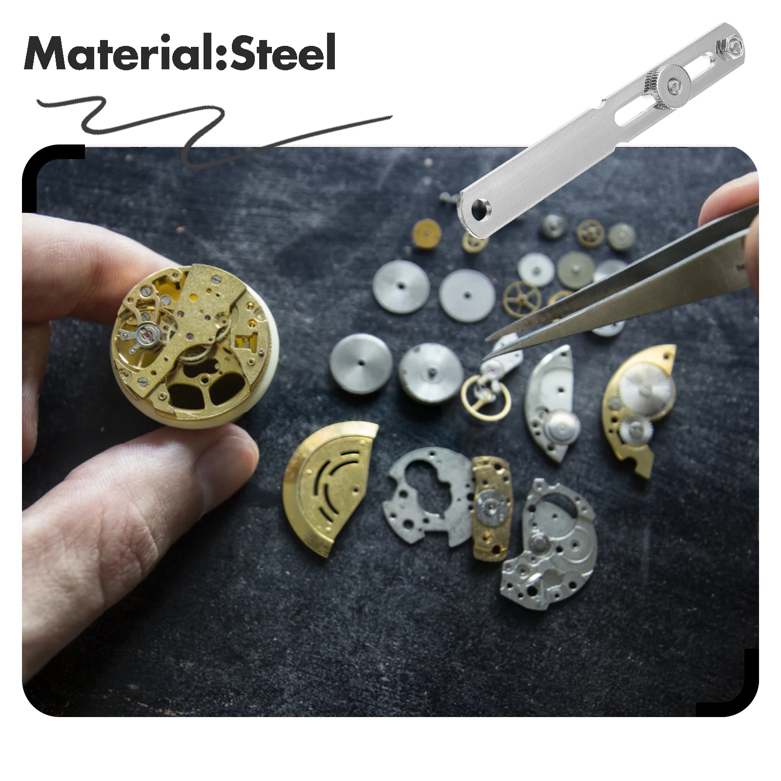 

Opener Tool Kit Steel Watch Repair Kit Replacement Watch Back Remover Replacement Durable Multi-functional
