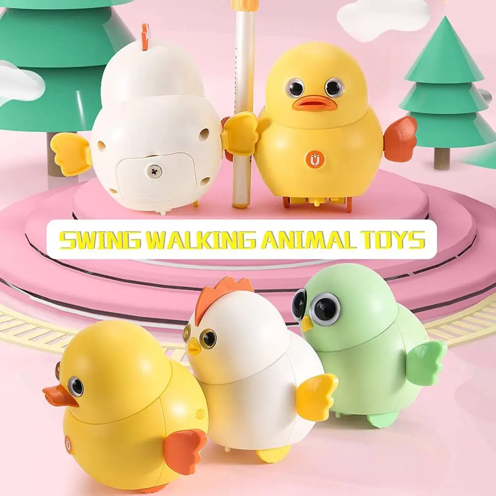 Baby Toy Vehicles Funny Magnetic Swinging Toy Vehicles Electric Swinging Walking Animal Team Owl Duck Chick Crawling Toys