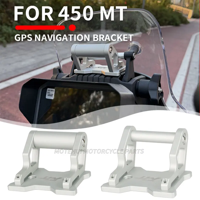 

For CFMOTO 450MT 450 MT 2024 2025 Motorcycle Accessories CNC aluminum GPS Phone Holder Stand Navigation New Extension Bracket