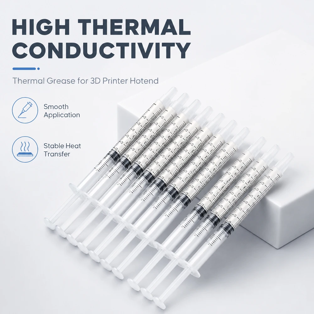 400°C High Temperature Thermal Grease for 3D Printer Hotend, Thermal Conductive Paste for Bambu Lab PTC Heater Nozzle Heatbreak