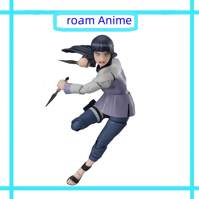 

Original Bandai SHF NARUTO Hinata Hyuga Virtuous Byakugan Anime Action Model Figures Collectible Toy Gift for kid Joints Movable