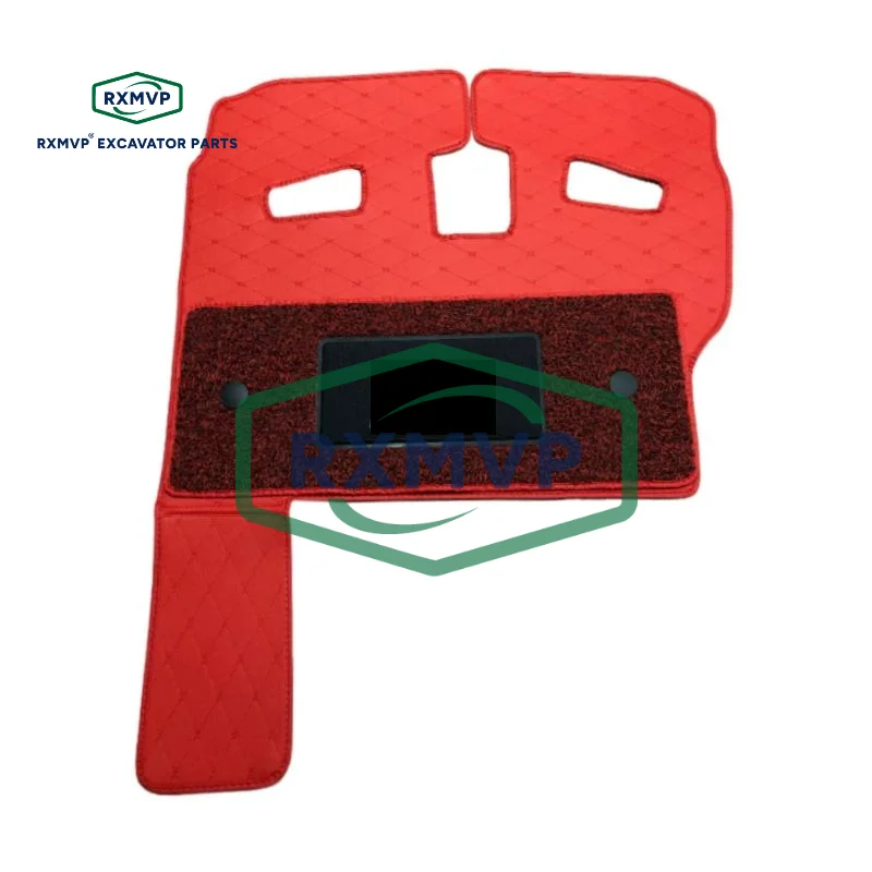 For Foton Lovol Fr130, 170, 200, 220, 260, 370, 480e2-h Cab Double-layer Foot Mat Excavator Accessories