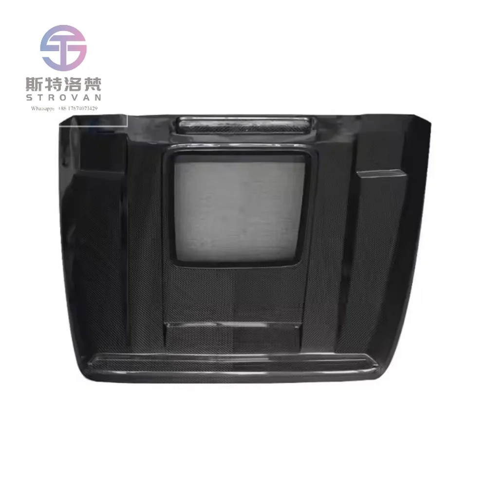 

For G-Class W464 Engine Hood Upgrade IMP Style Dry Carbon Fiber Engine Hood Front Cover Engine protection Cover