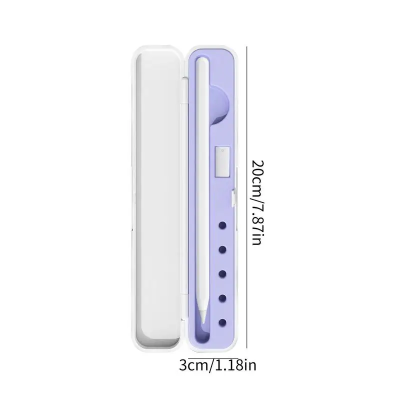 สําหรับแอปเปิ้ลดินสอ 1/2 กล่องเก็บแบบพกพา Tounch ผู้ถือปากกาพร้อมตลับหมึกสล็อต Nib อุปกรณ์เสริม Stylus iPencil