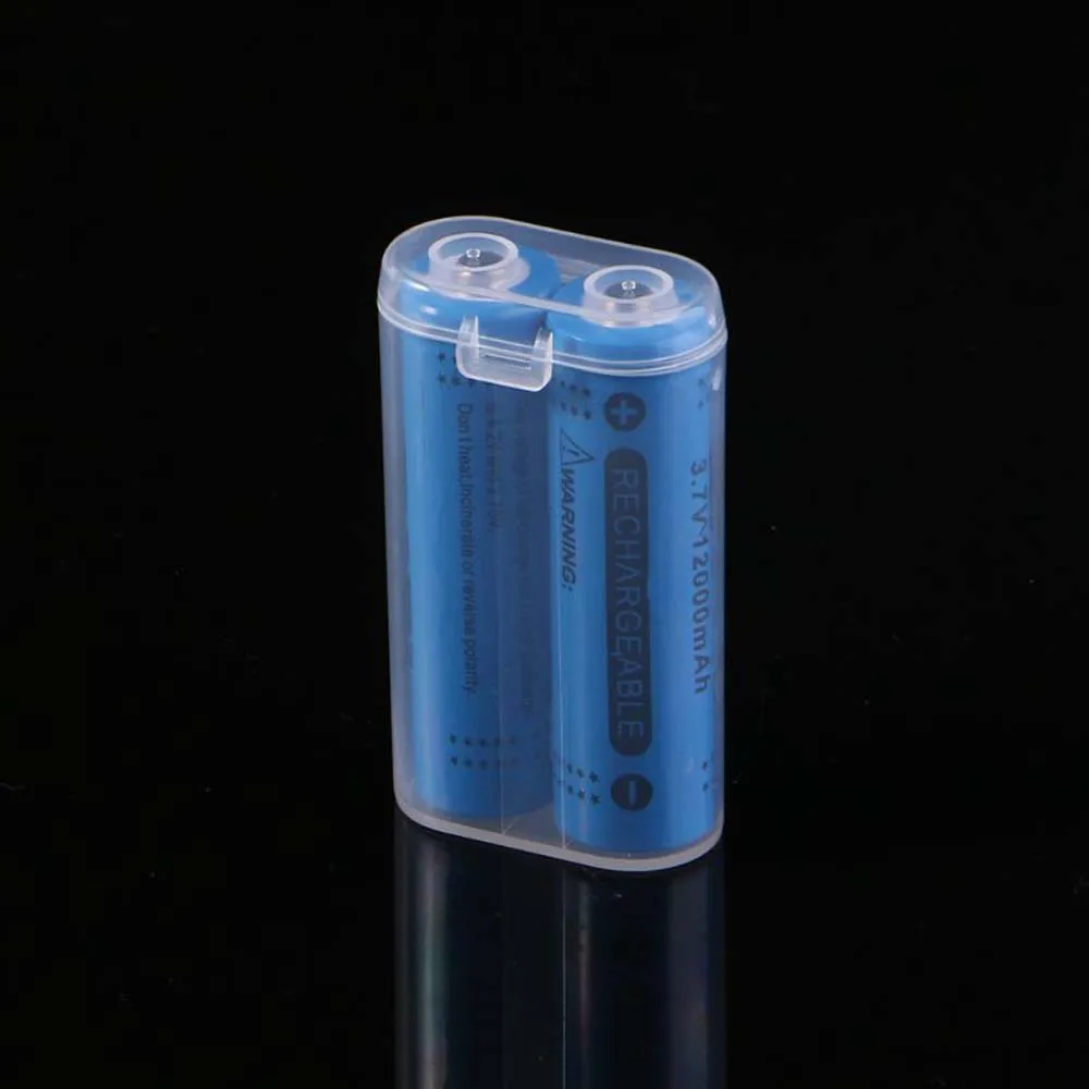 2X18650 Battery Power Bank Cases Plastic Transparent Batteries Container Battery Storage Boxes Battery Box Battery Holder