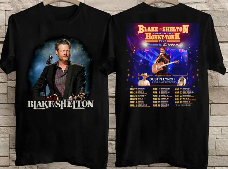 

NEWW 2024 Blake Shelton Back TTo Thhe Honky Tonk Tour tshirt