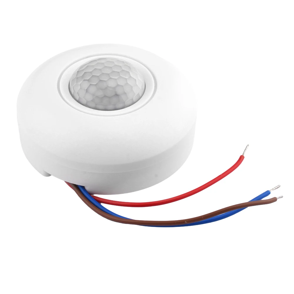 AC85-265V PIR Intelligent Human Infrared Sensor Switch Ceiling Sensor Switch for Ceiling 360℃ Motion Sensor Light Switch