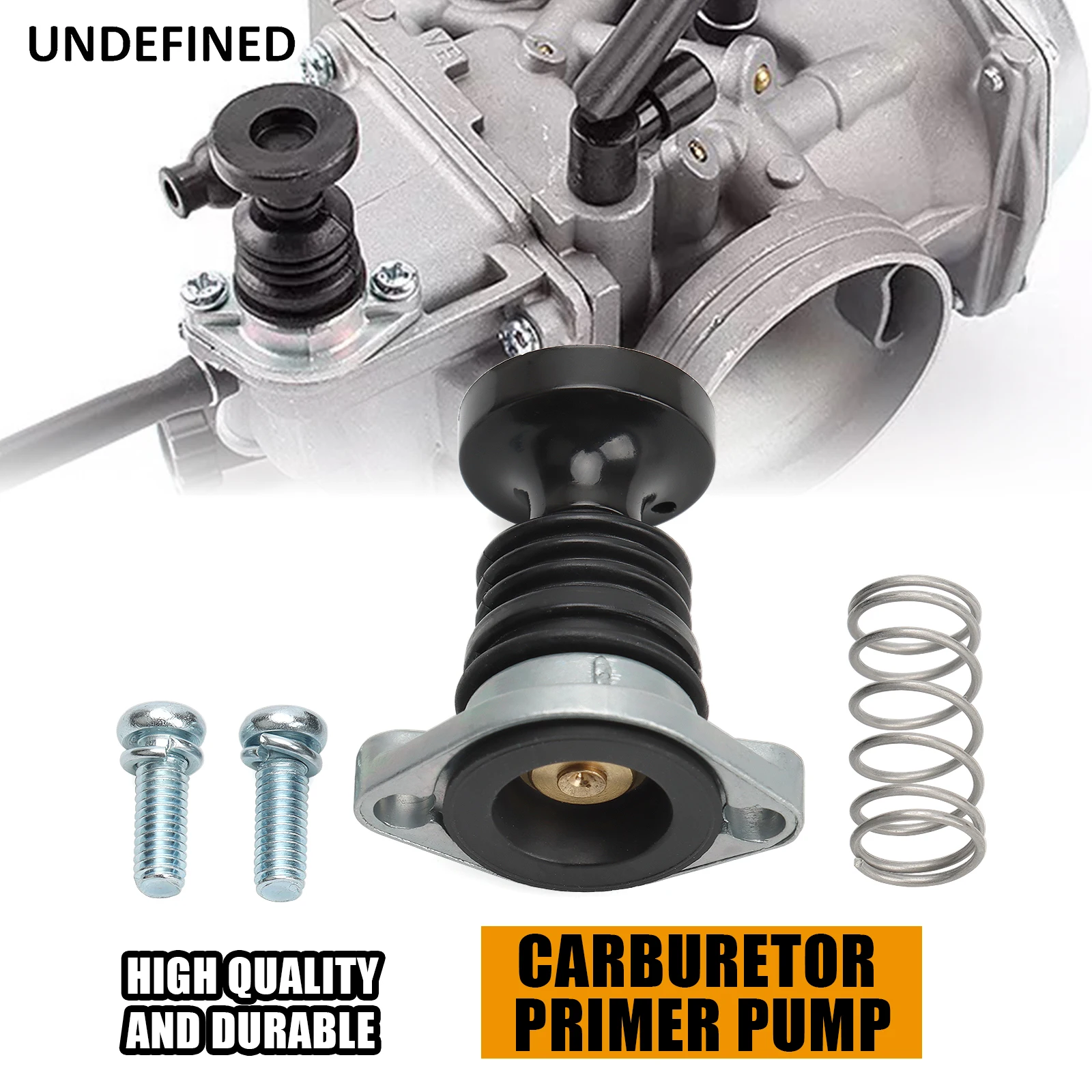 Bomba de bomba ​   Carburador Primer TRX300 TRX350 negro plata carburador Primer apto para Honda ATV accesorios de automóvil