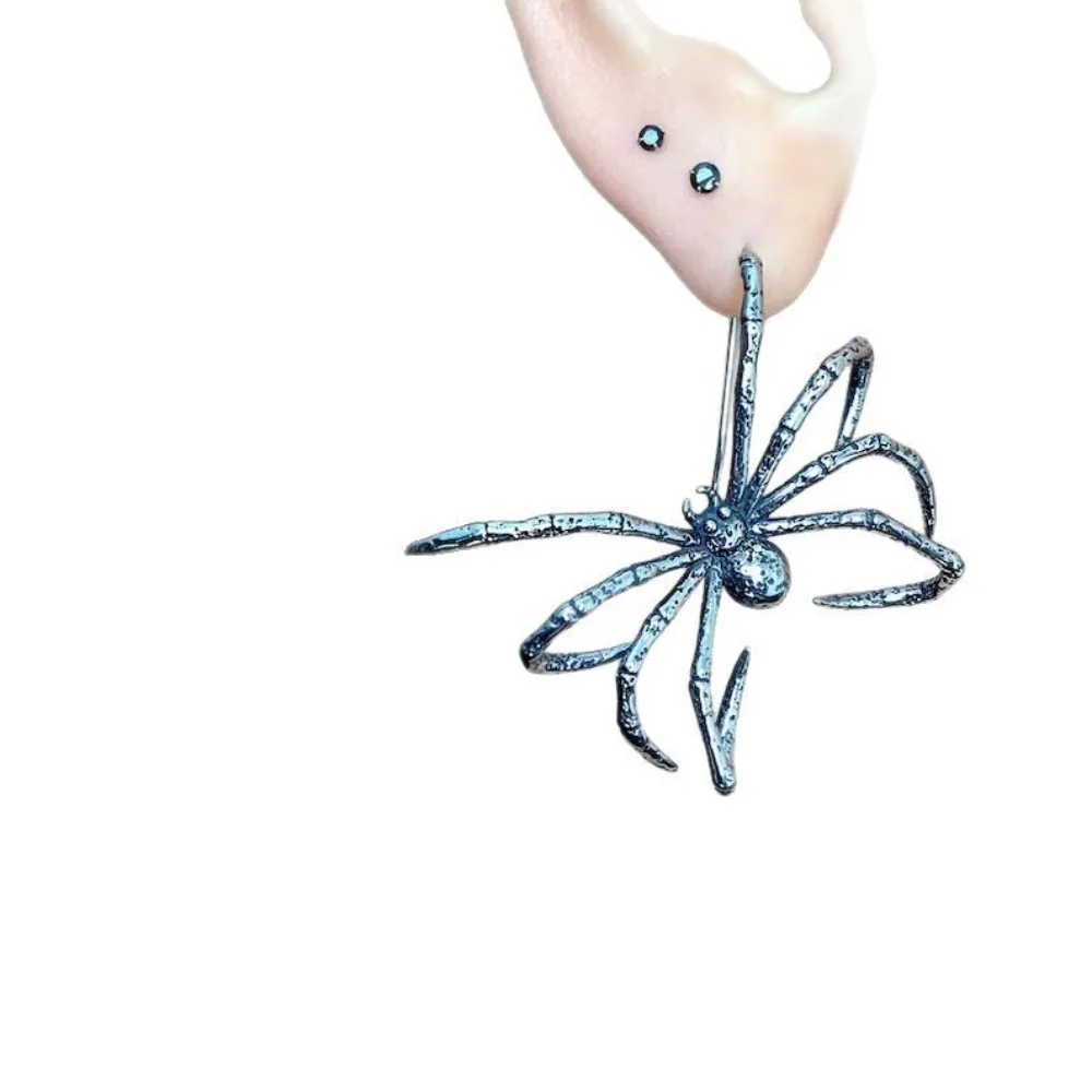 New Gothic Spider Pendant Earrings European and American Personality Creative Women's Dark Earring Halloween Jewelry Accessory view 5