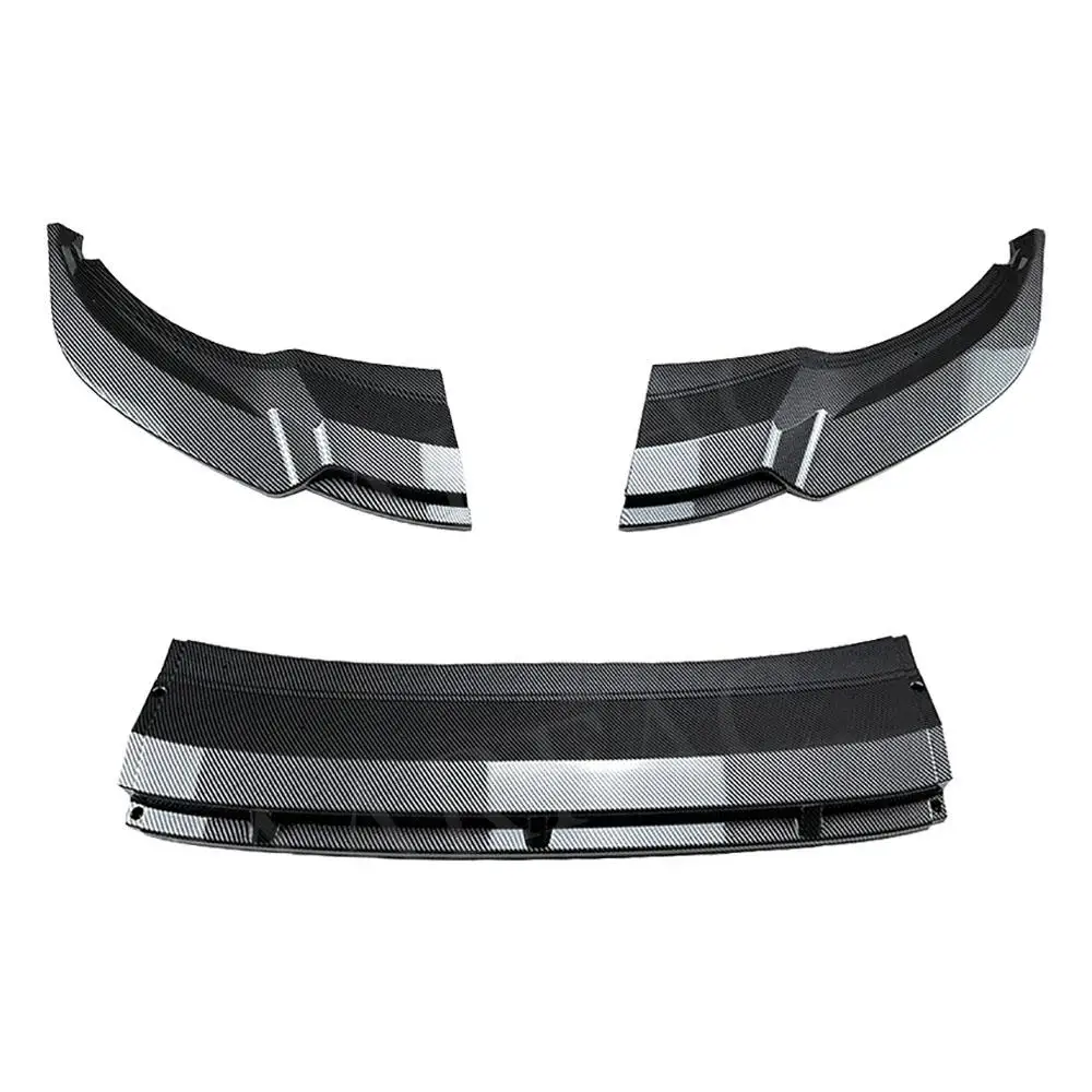 Front Lip Bumper Spoiler Splitter for Volkswagen Tiguan Rline 2021+ Front Bumper Extension Cover 3Pcs/Set ABS Car Accessories