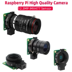 Raspberry Pi 4 High Quality Camera Module with Industrial-grade HD Zoom Telephoto 8-50mm Lens / 16mm Lens for Raspberry Pi 4/3B+