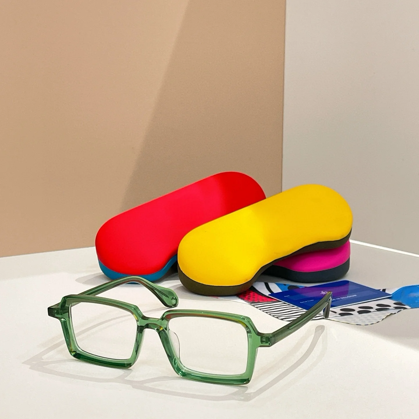 Belight البصرية إيطاليا خلات اليدوية جودة بلجيكا تصميم النساء الرجال مع حافظة النظارات إطار نظارات Mille + 86