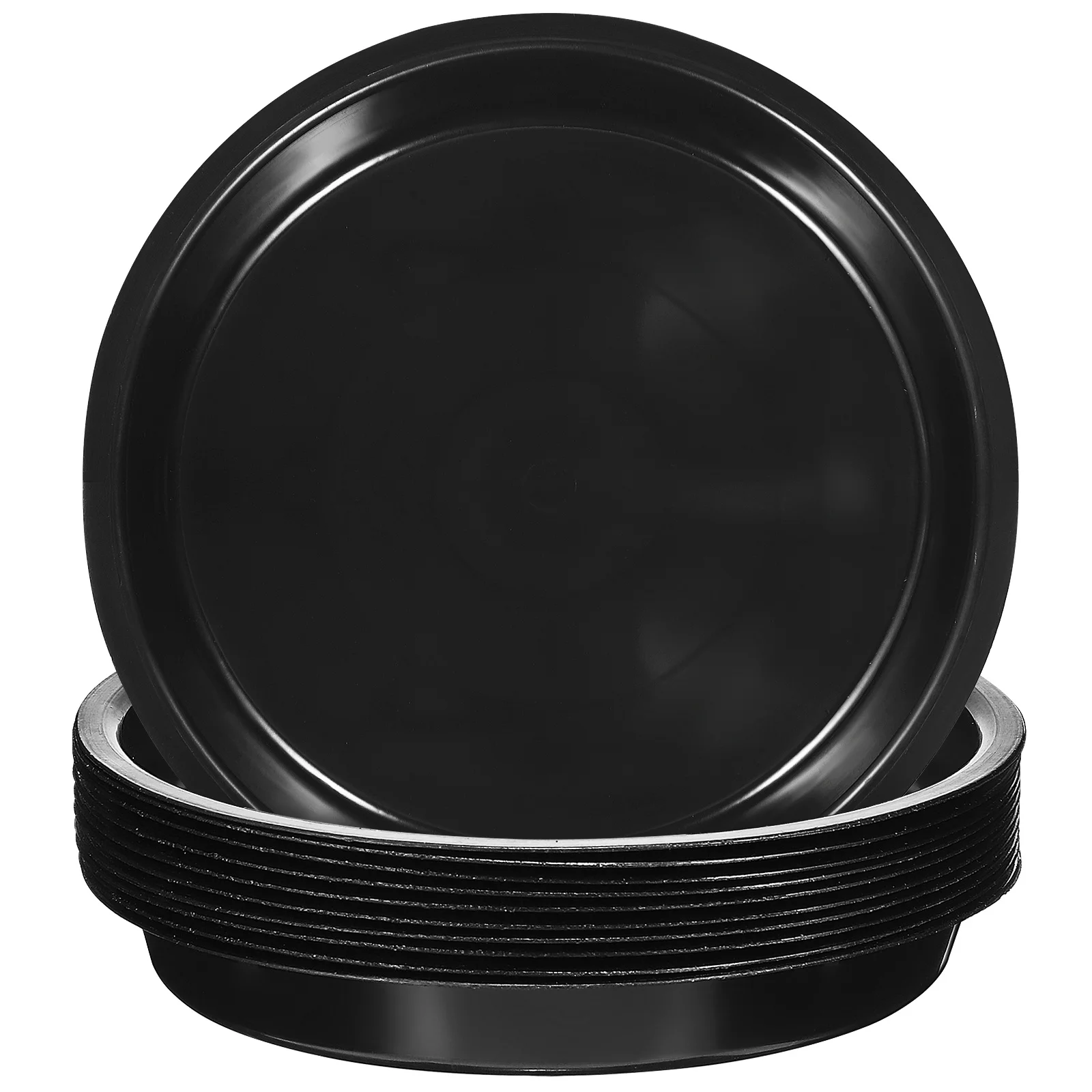 10 قطع من صواني أوعية الزهور البلاستيكية ذات الشكل الدائري، صينية تنقيط المياه للحديقة الداخلية والخارجية