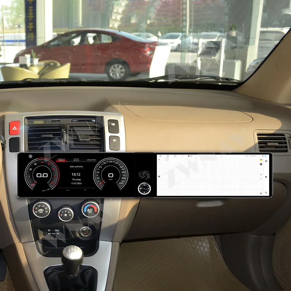 

For Hyundai Tucson 2009-2013 Android 13 12.3" Hd Touch Dual-Screen Car Gps Multimedia Player Car Interior Accessories Head Unit