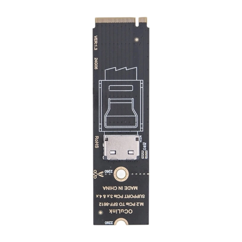 

Desktop PCIe M.2 NVMe Adapter Card to SFF-8611 SFF-8612 Port Data Transfer PCIe NVMe Converter Card Replacement for PC