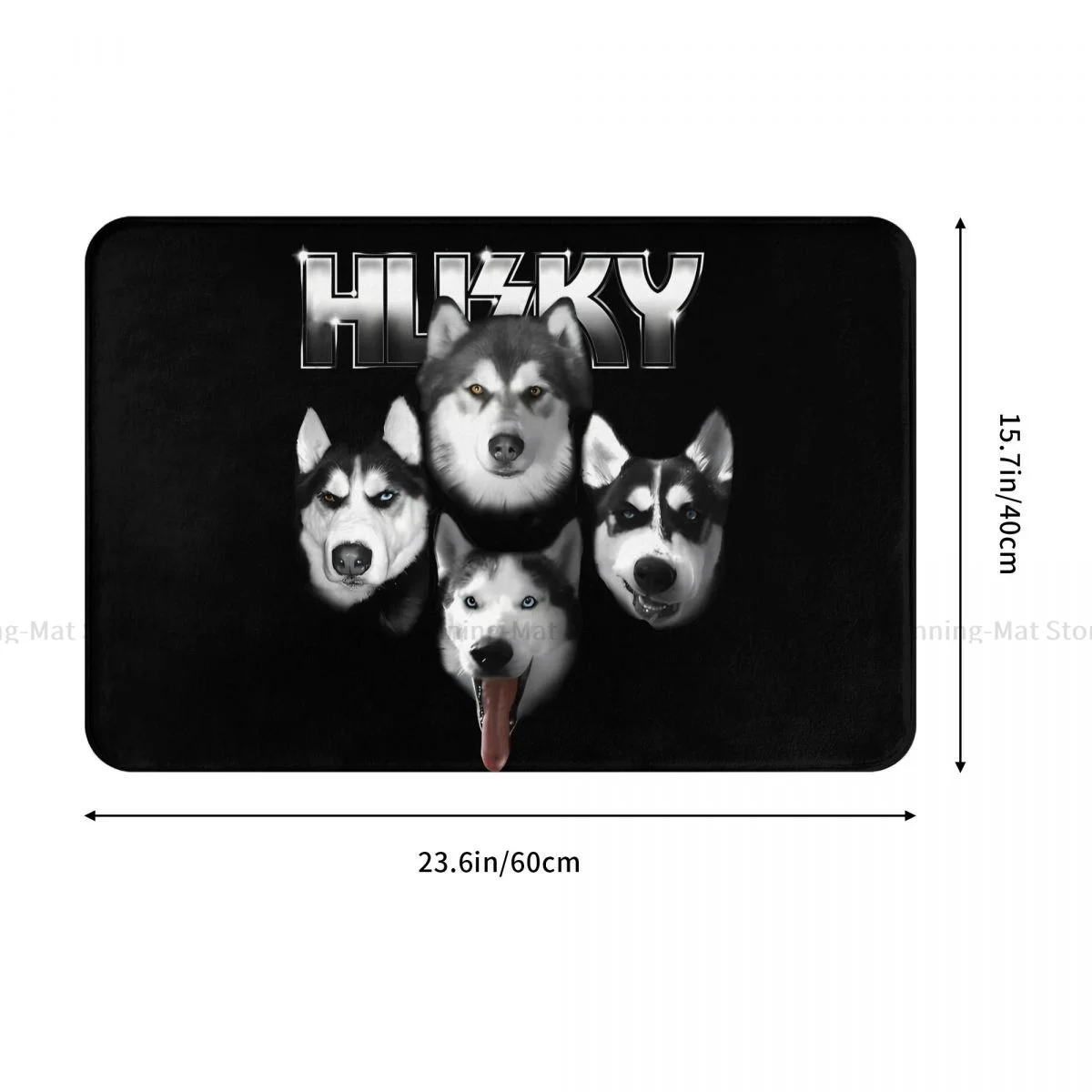 Dog Bathroom Non-Slip Carpet Siberian Husky Bedroom Mat Welcome Doormat Floor Decor Rug