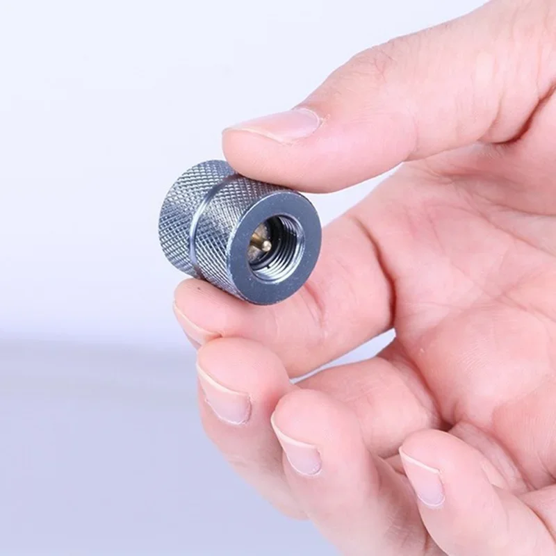 Outdoor Camping Gas Canister Adapter Butane Stove Gas Refill Converter Gas Nozzle Threaded Valve Canister Connector