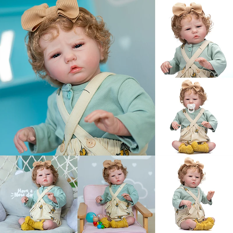 

50CM Reborn Doll Baby Girl Soft Touch Body with 3D Skin Multiple Layers Painting with Visible Veins High Quality Handmade Doll