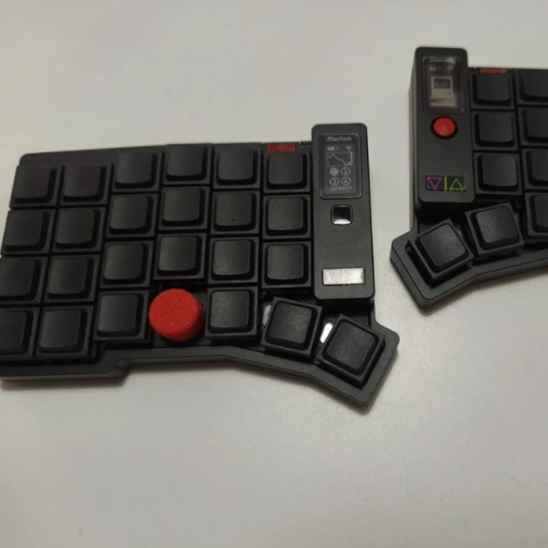 Keypoint Split Keyboard Kit Custom Hot-swapping Dual-mode Touchpad Little Red Dot Dual Mouse Keyboard Ergonomics Corne Keyboards
