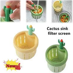 Cactus Sink Filter Screen Kitchen Anti Clogging Sink Vegetable Washing Basin Sewer Filter Basket Kitchen Waste Filter Screen NEW