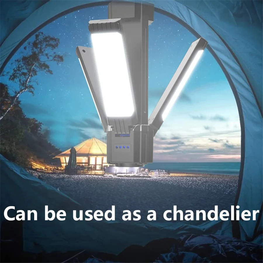 

New Foldable Led Multi-functional Camping Light USB Rechargeable 3 Modes Outdoor Tent Lamp Emergency Flashlight Portable Lantern