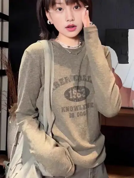 Los lang Sve Base irt T-shirt dames plus maat afslankende buikbedekking casual binnenkleding comfortabele gebreide top