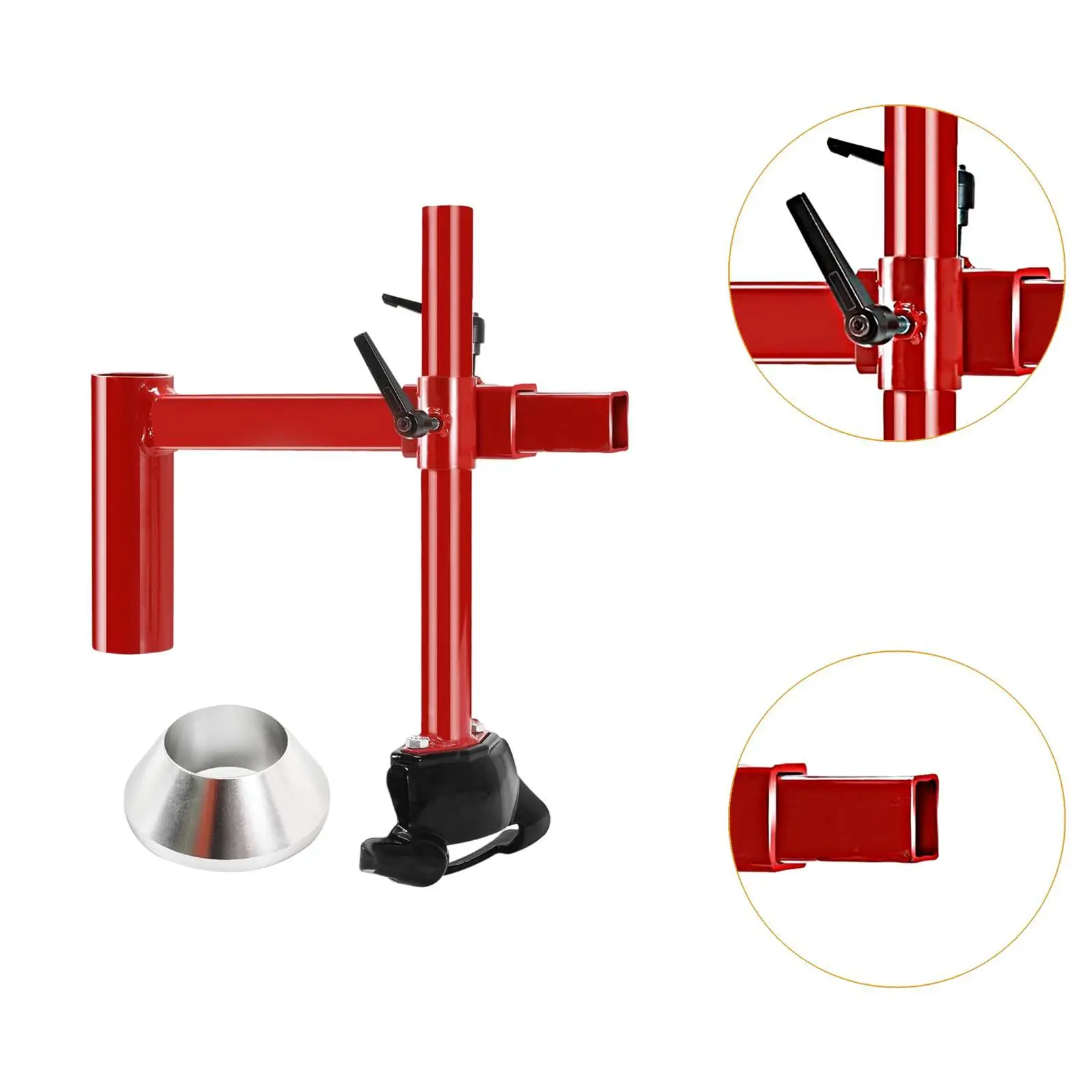 

Durable Manual Tire Changer Adapter Kit Red Heavy Duty Duck Head Tyre Changer Tool for Workshop and Garage Use