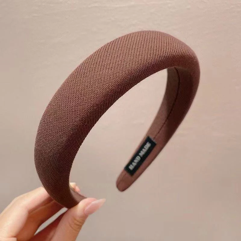 Verdicktes, festes, breites Haarband für Damen, Vintage, weiches, elastisches Stirnband, Mädchen-Lünette, Haarband, Kopfbedeckung, modisches Haar-Accessoire – Detail 9