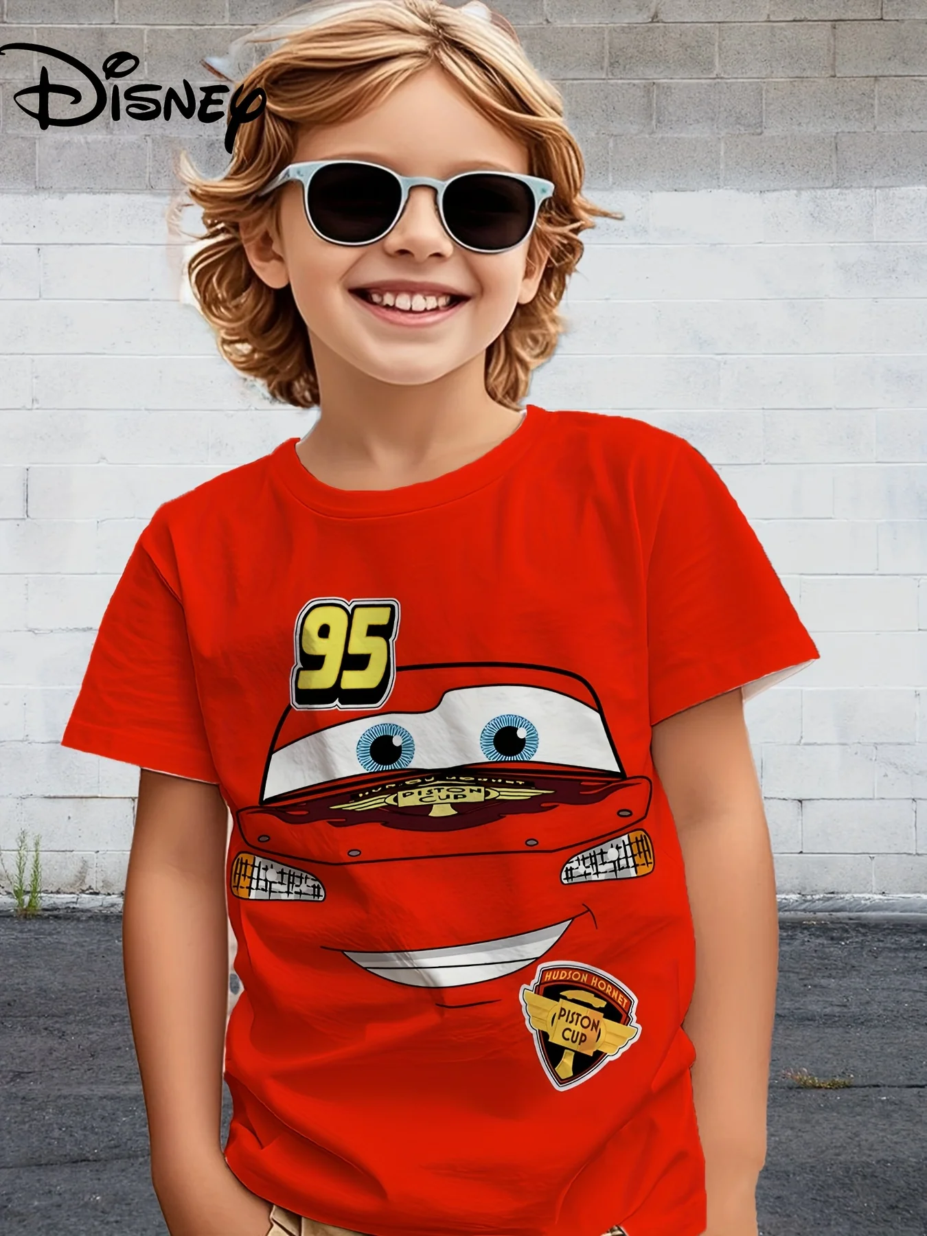 

2026 Новая летняя детская футболка с 3d рисунком Диснея, топ с короткими рукавами, одежда с рисунком машин, Pixar, молния Маккуин, одежда для мальчиков с принтом, детские топы
