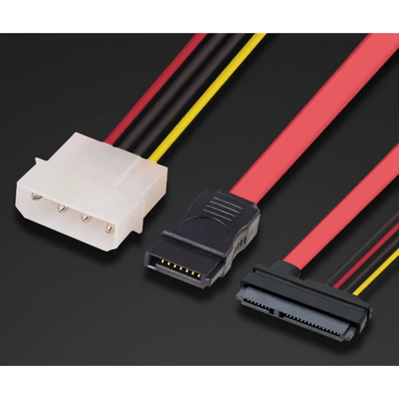 قرص صلب مدمج للكمبيوتر ، محرك الأقراص الضوئية ، خط البيانات ، خط إمداد الطاقة ، 4-Pin Ide + SATA ، النقل ، خط 7 + 15P