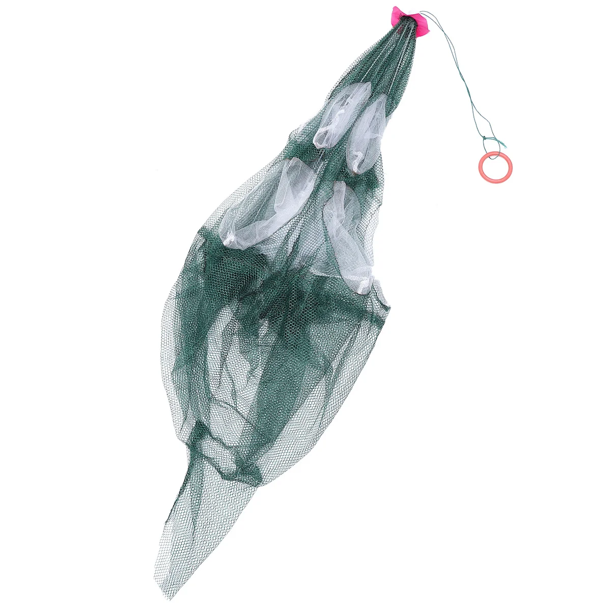 

Fishing Cage Crayfish Trap Landing Net Portable Bait Cast Mesh Foldable Line Holes Shrimp