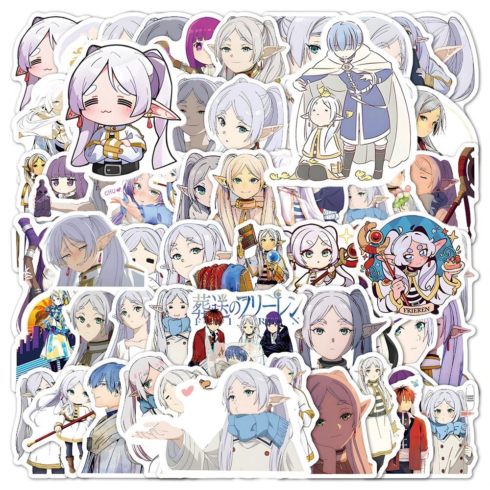 10/30/60pcs Anime Frieren Beyond Journey's End Stickers Aesthetic Graffiti Decals DIY Guitar Laptop Fridge Classic Manga Sticker
