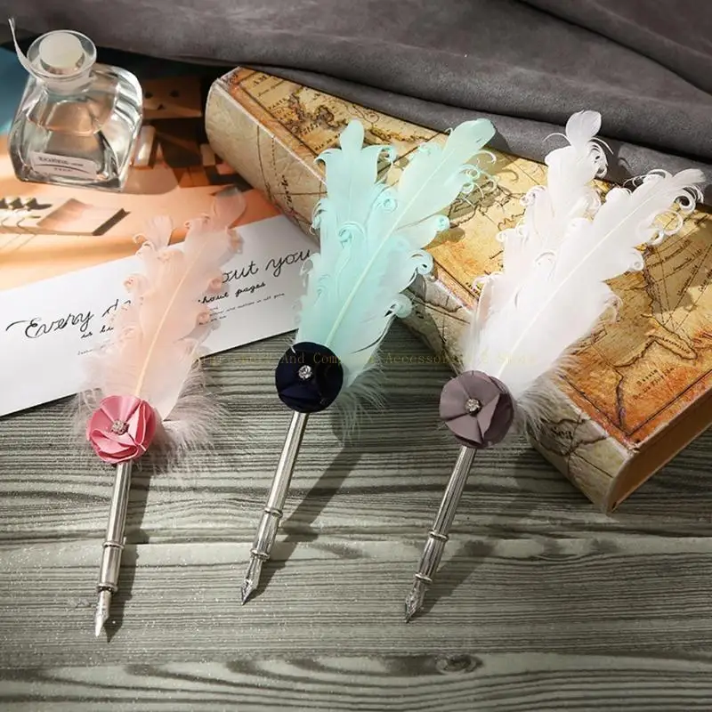 Calligraphy Pen Set Vintage Dip Pen القابلة للاستبدال