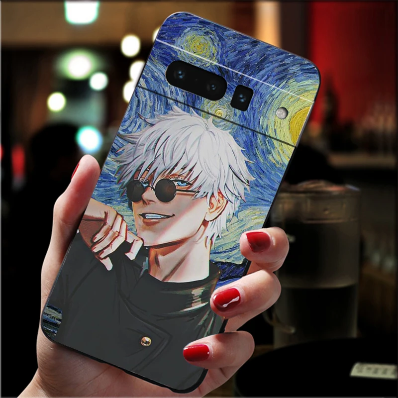

Satoru Gojo Jujutsu Kaisen Phone Case For Google Pixel 10 9 Pro XL 9A 8 7 6 Pro Pixel 8A 7A 6A Pixel 8 7 6 5