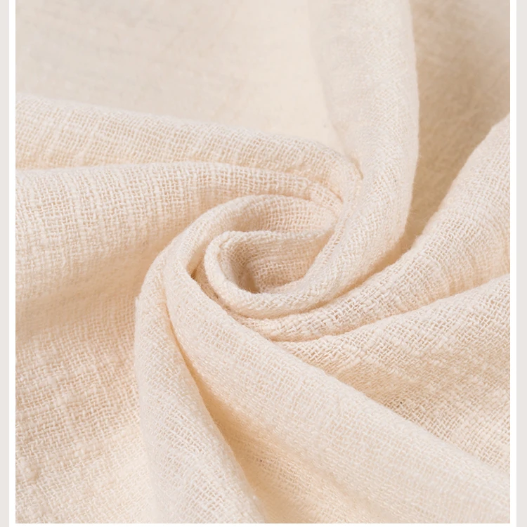 50x135cm Soft Thin Summer Linen Cotton Fabric Solid Color Organic Material Pure Natural Flax For Sewing Clothes Patchwork Fabric