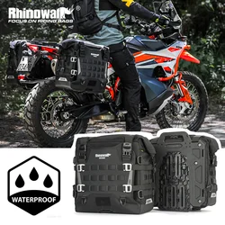 Rhinowalk Motorcycle Side Bag Quick Release 1 Or 2 Piece 35L Saddlebag With Anti-Theft Back Panel For BMW R1300GS R1250GS R1200G