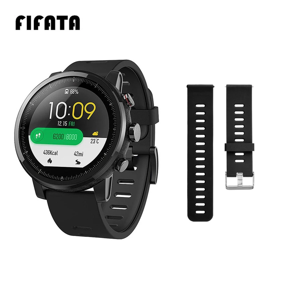 FIFATA For Huami Stratos Band Silicone Strap For Xiaomi Amazfit