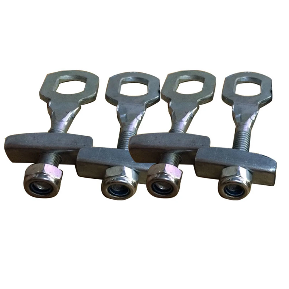 Bike Chain Tensioners Adjust Bolt Chain Adjuster Steel Tightness Adjust W/inner Gasket Nut 1/2pcs 60*6mm Useful