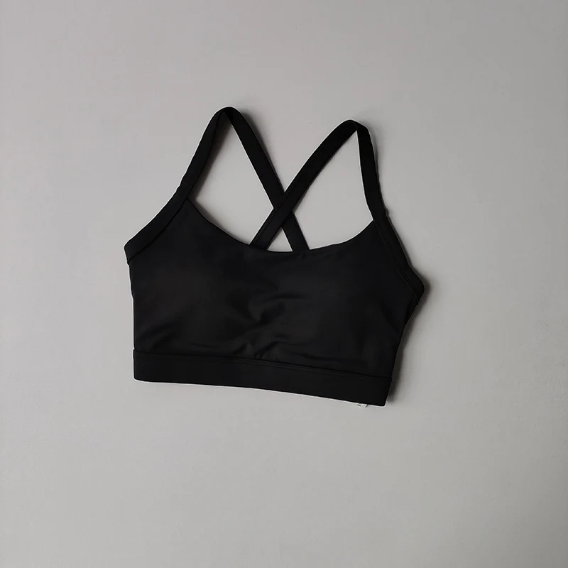 Sportunterwäsche für Frauen mit dünnen Trägern, schönem Rücken, stoßfestem Lauf-Yoga-Anzug, Weste, Pilates-Training, Fitness-BHs – Detail 10
